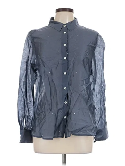 Pre-owned Bailey44 Long Sleeve Button Down Shirt In Blue