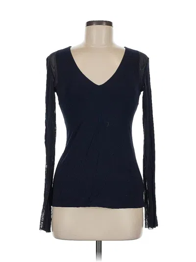 Pre-owned Bailey44 Long Sleeve Top Black V Neck Tops