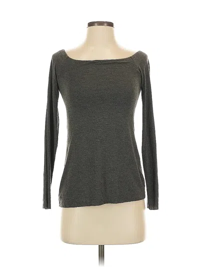 Pre-owned Bailey44 Long Sleeve Top Gray Boatneck Tops