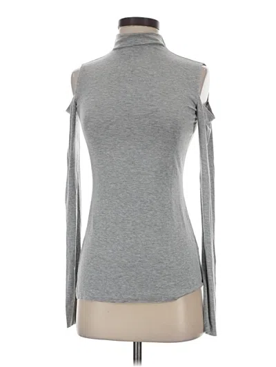 Pre-owned Bailey44 Long Sleeve Top Gray Cold Shoulder Neckline Tops