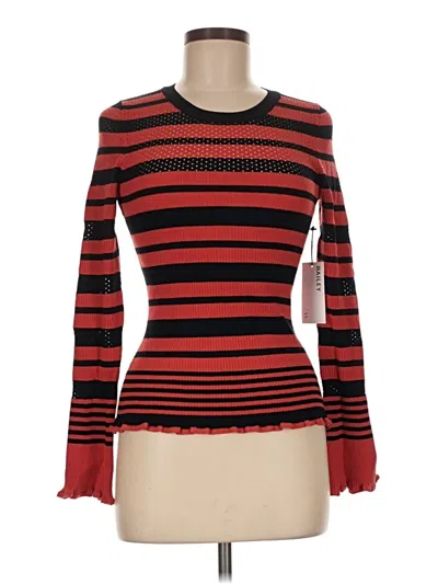 Bailey44 Long Sleeve Top Red Turtleneck Tops