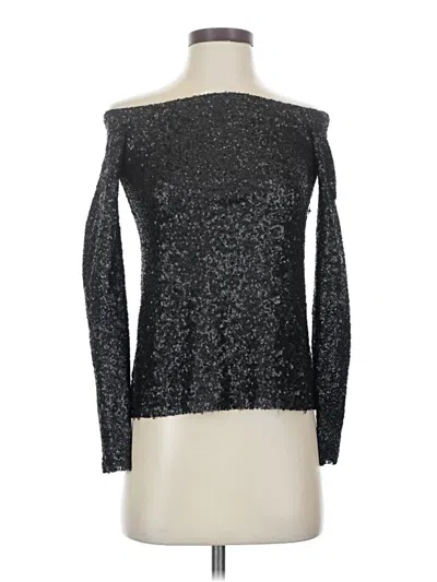 Pre-owned Bailey44 Long Sleeve Top Silver Off The Shoulder Neckline Tops