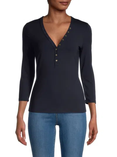 Bailey44 Margot Top In Navy In Blue