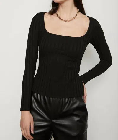 Bailey44 Moira Long Sleeve Top In Black