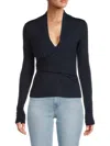 Bailey44 Raimi Long Sleeve Top In Midnight In Black