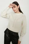 Bailey44 Sariah Sweater Top In Crã¨me In Multi