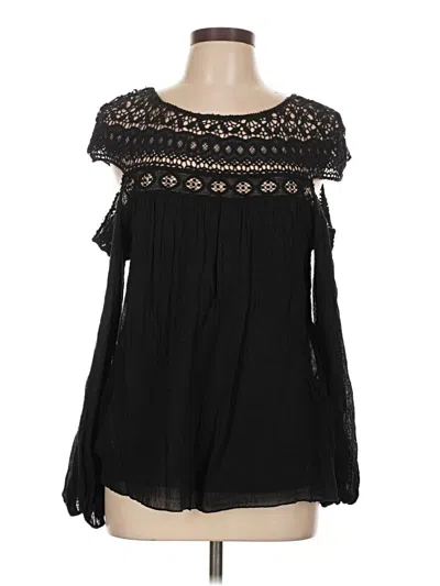 Pre-owned Bailey44 Short Sleeve Blouse In Black
