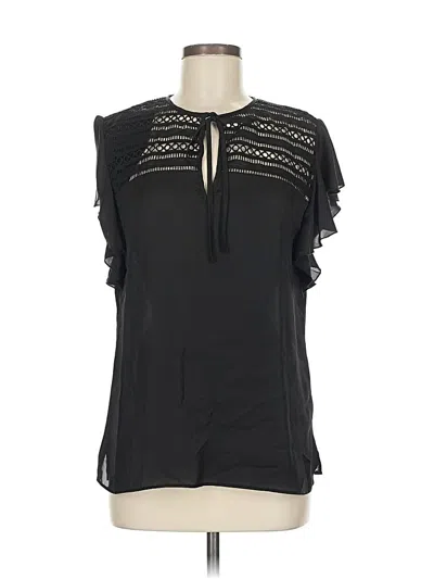 Pre-owned Bailey44 Short Sleeve Blouse In Black
