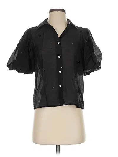 Pre-owned Bailey44 Short Sleeve Blouse In Black