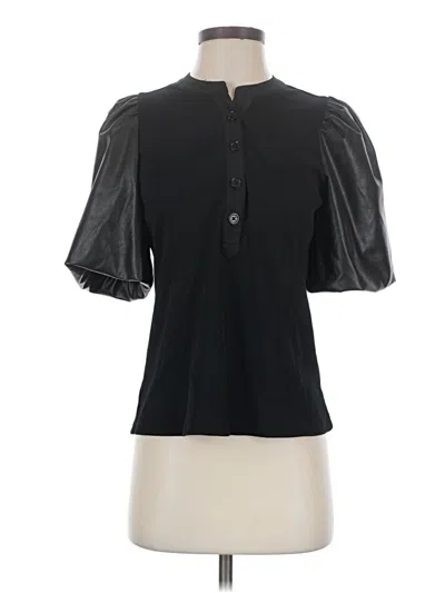 Pre-owned Bailey44 Short Sleeve Blouse In Black