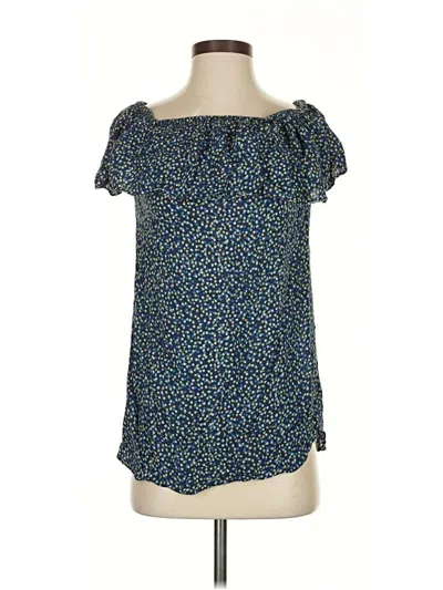 Pre-owned Bailey44 Short Sleeve Blouse In Blue