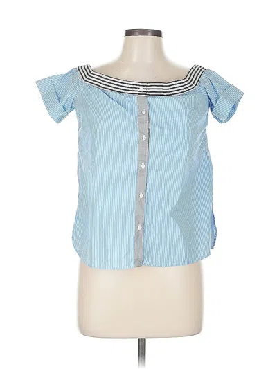 Pre-owned Bailey44 Short Sleeve Blouse In Blue