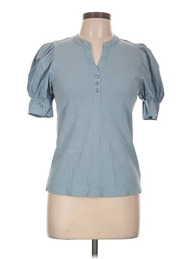 Pre-owned Bailey44 Short Sleeve Blouse In Blue