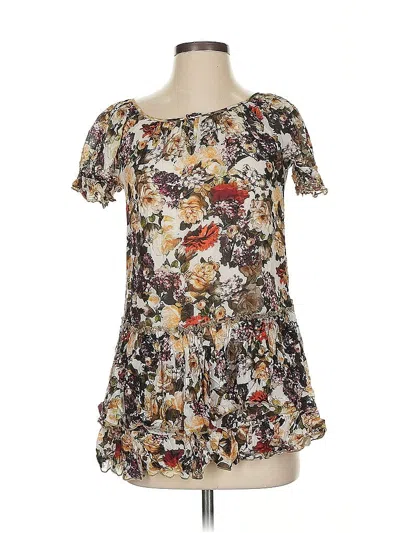Pre-owned Bailey44 Short Sleeve Blouse In Brown
