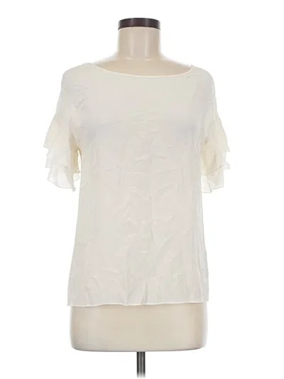 Pre-owned Bailey44 Short Sleeve Blouse In Ivory