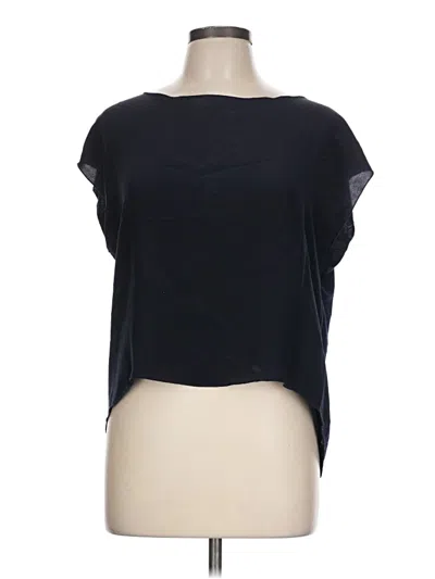 Pre-owned Bailey44 Short Sleeve Top Black Boatneck Tops