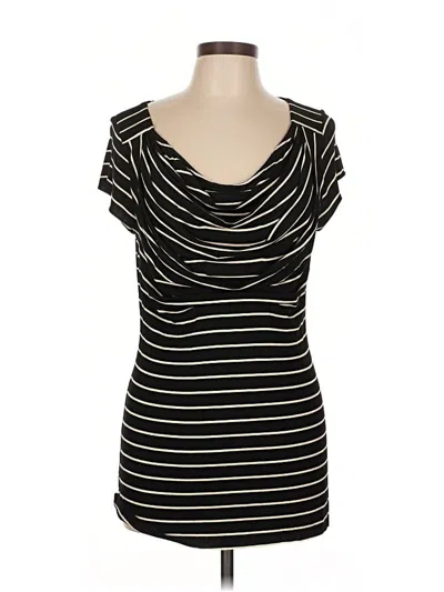 Pre-owned Bailey44 Short Sleeve Top Black Cowl Neck Tops