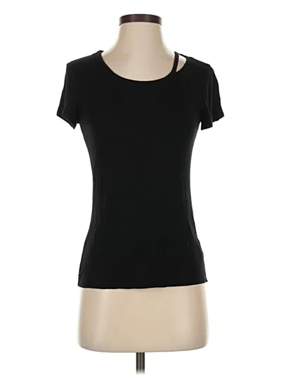 Pre-owned Bailey44 Short Sleeve Top Black Keyhole Neckline Tops