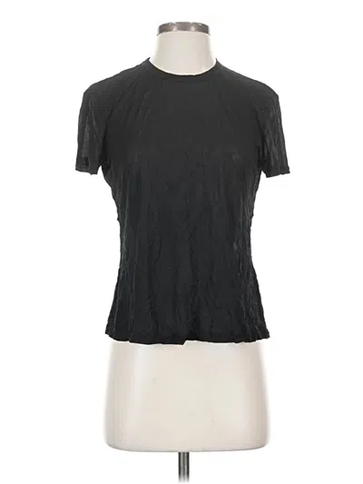 Pre-owned Bailey44 Short Sleeve Top Black Mock Neckline Tops