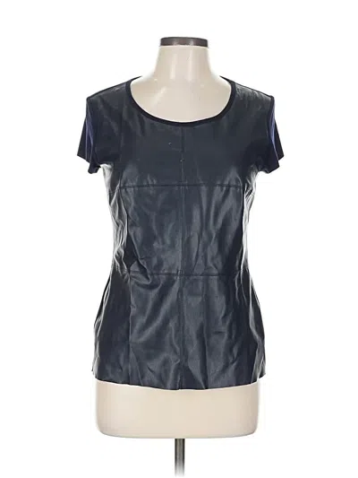 Pre-owned Bailey44 Short Sleeve Top Black Scoop Neck Tops