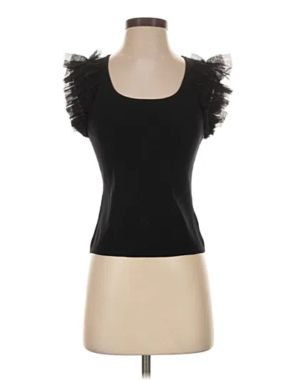Bailey44 Short Sleeve Top Black Sweetheart Neckline Tops