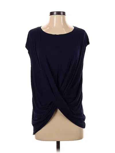 Pre-owned Bailey44 Short Sleeve Top Blue Cowl Neck Tops