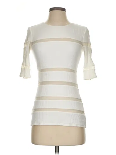 Pre-owned Bailey44 Short Sleeve Turtleneck In Ivory