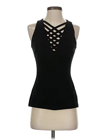 Pre-owned Bailey44 Sleeveless Top Black Halter Neckline Tops