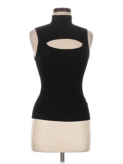 Pre-owned Bailey44 Sleeveless Top Black Halter Neckline Tops