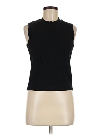 Pre-owned Bailey44 Sleeveless Top Black High Neck Tops