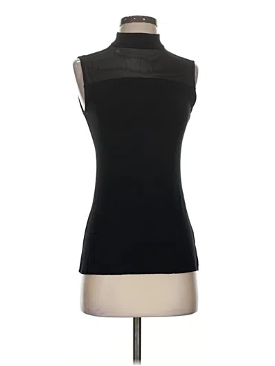 Pre-owned Bailey44 Sleeveless Top Black High Neck Tops