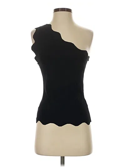Pre-owned Bailey44 Sleeveless Top Black One Shoulder Neckline Tops