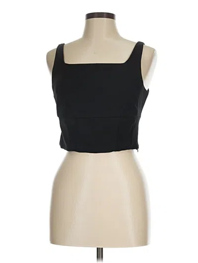 Pre-owned Bailey44 Sleeveless Top Black Square Neckline Tops