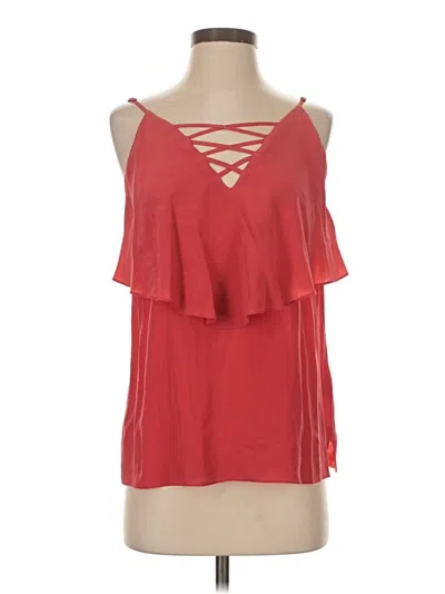 Pre-owned Bailey44 Sleeveless Top Red Cold Shoulder Neckline Tops