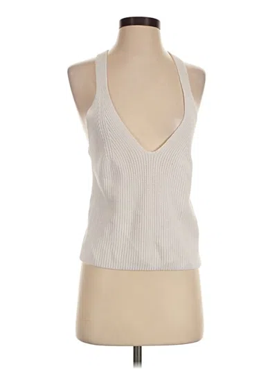 Pre-owned Bailey44 Sleeveless Top Silver Halter Neckline Tops