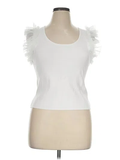 Pre-owned Bailey44 Sleeveless Top White Sweetheart Neckline Tops