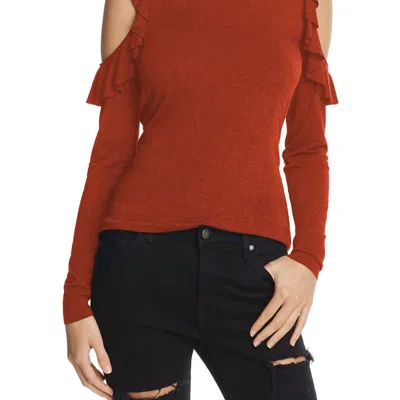 Bailey44 Tinkerbell Long Sleeve Cotton Jersey Top In Rust In Brown