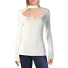 Bailey44 Womens Raw Hem Open Back Crop Top In Multi