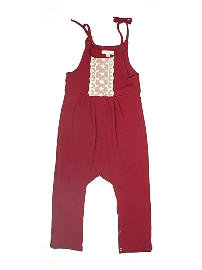 Pre-owned Bailey's Blossoms Kids' Dress In Burgundy