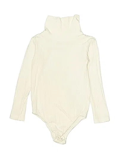 Pre-owned Bailey's Blossoms Kids' Long Sleeve Onesie In White