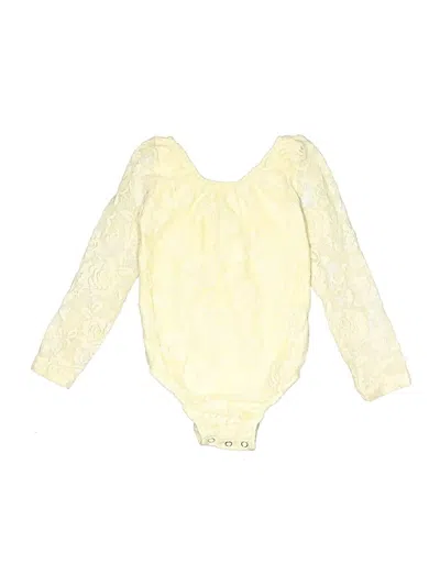 Pre-owned Bailey's Blossoms Kids' Long Sleeve Onesie In Yellow