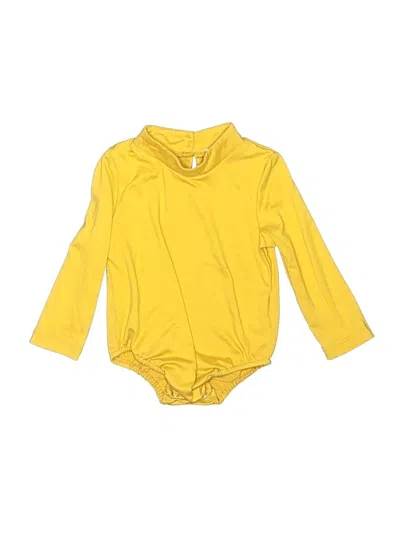 Pre-owned Bailey's Blossoms Babies' Long Sleeve Onesie In Yellow