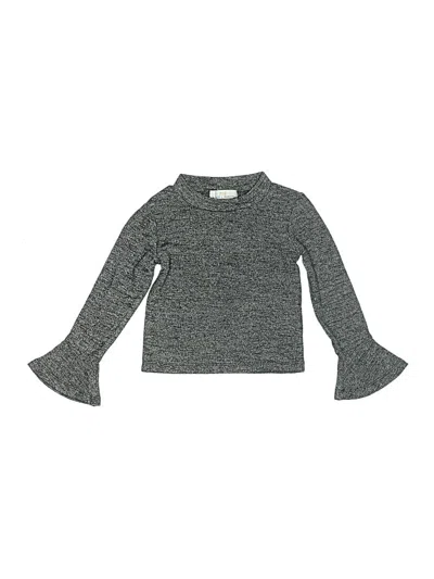 Pre-owned Bailey's Blossoms Kids' Long Sleeve Turtleneck In Gray