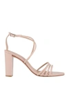 Bailly Woman Sandals Blush Size 11 Textile Fibers In Pink
