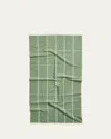 Baina Bethell Bath Towel In Sage And Chalk