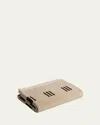 Baina Claremont Bath Towel In Sand Noir
