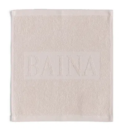 Baina Cotton Suna Agness Face Cloth In Pink