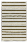 Baina Echo Organic Cotton Bath Mat In Caper/chalk