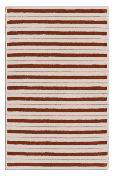 Baina Echo Organic Cotton Bath Mat In Fuyu / Chalk