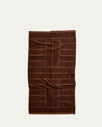 Baina Greenwich Bath Towel In Tabac
